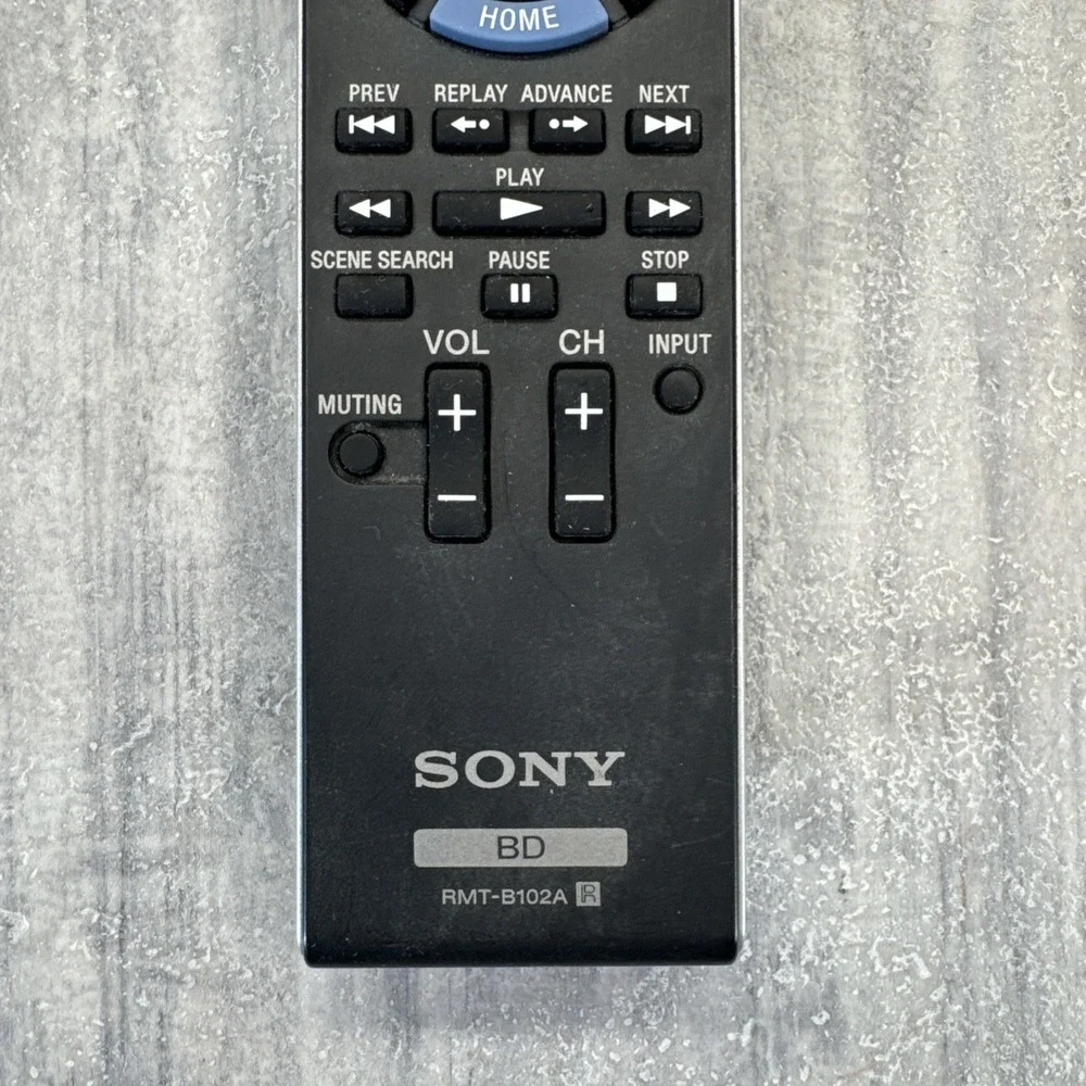 Sony BD RMT-B102A OEM Blu-ray Remote Control Black Infrared Tested Canada Seller - Picture 2 of 4